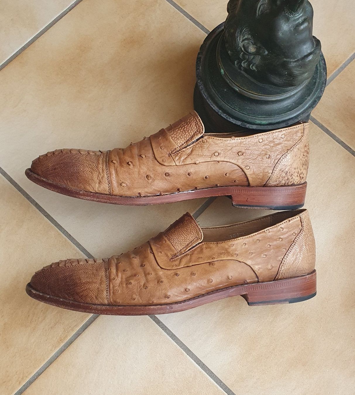 Herrenschuhe: Superbes Tirelli cuir Autruche 45 – Gebraucht aus Erde von zakleblanc 6