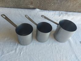 3er Set Becher aus Édelstall, Gastro Küche