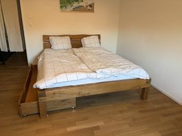 BELLWALD Bett mit Schublade und Lattenrost 160x200cm