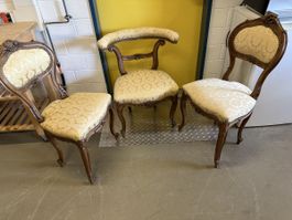 Antike Stühle, 3 Stk, Vintage, Holz, Möbel, Sessel, Top!