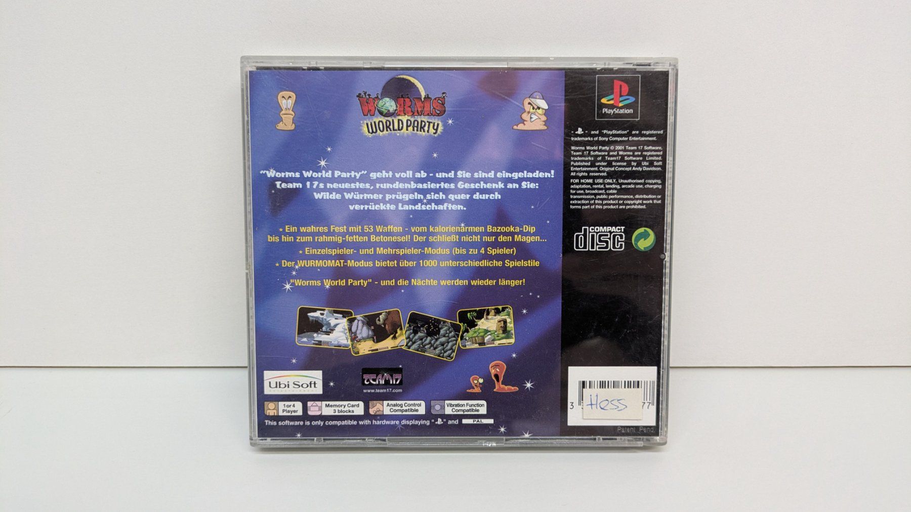 Giochi: Worms World Party - PlayStation 1 – Usato da Menziken venduto da mame18 2