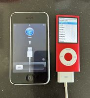 Vintage iPhone 3GS 16GB + iPod Nano 8GB rosso