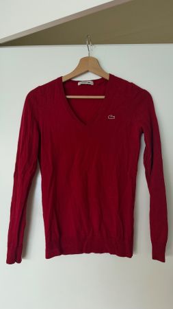 Damen Pullover Lacoste rot Grösse 36