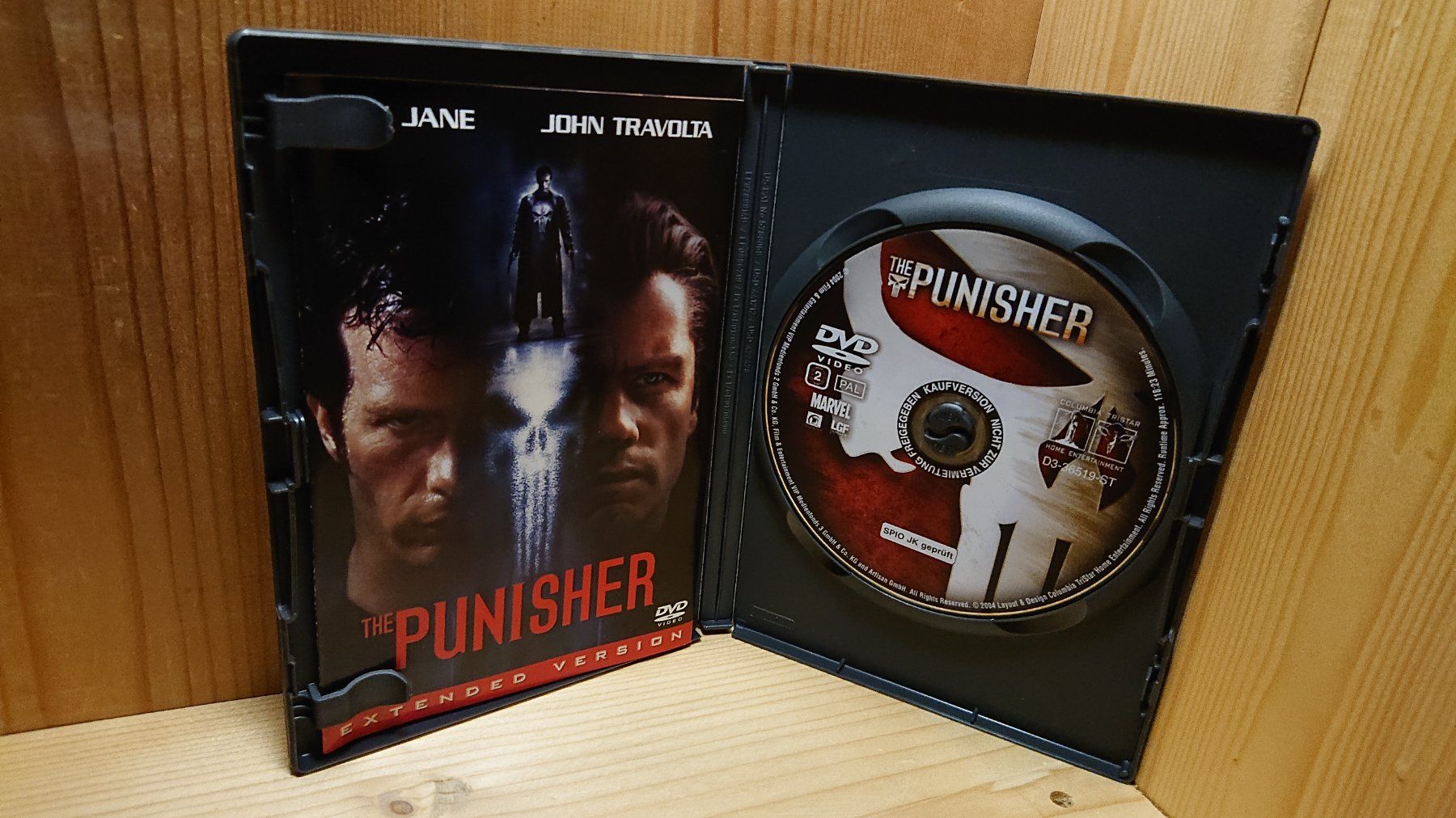 Tutti i DVDs: THE PUNISHER DVD mit Tom Jane und John Travolta – Usato da Wilderswil venduto da Exebub 2