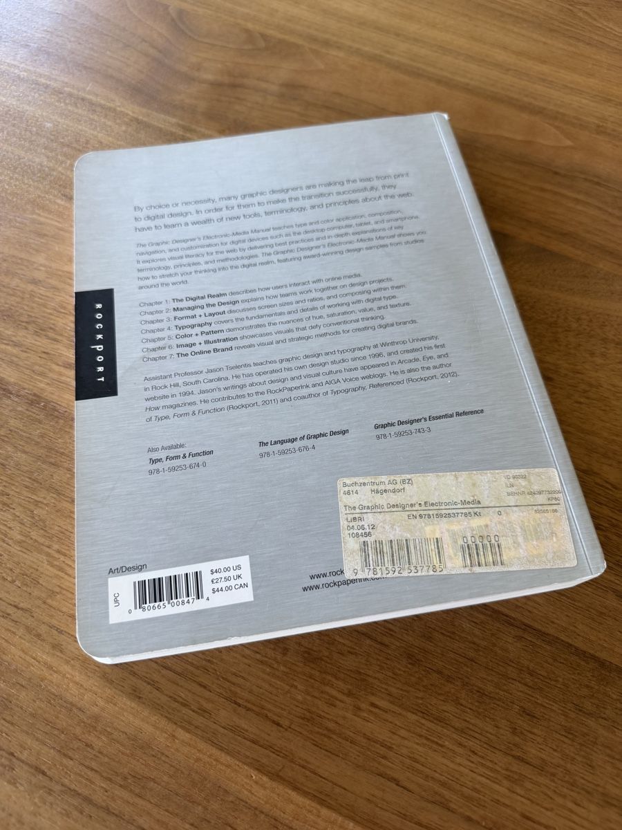 Libri: Fachbuch The Graphic Designer's Electronic-Media Manual – Usato da Zürich venduto da muxamsonntag 1
