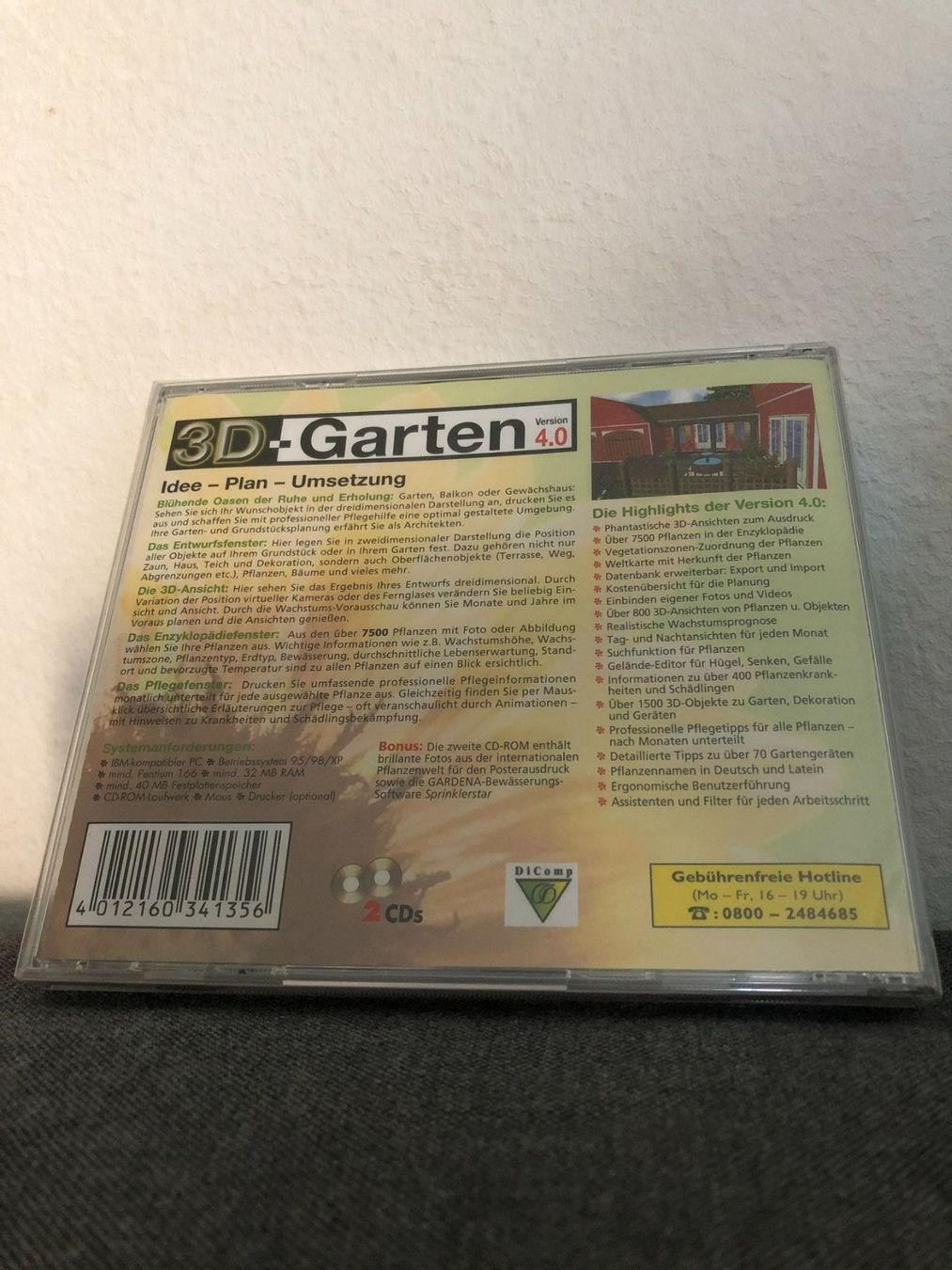 Software: Gardena 3D-Garten - Version 4.0 - 2 CDs - originalverpackt – Nuovo e nell'imballaggio originale da Niederhasli venduto da thozam 1