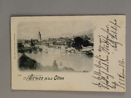 Alte PK / Gruss aus Olten - Gelaufen 1898
