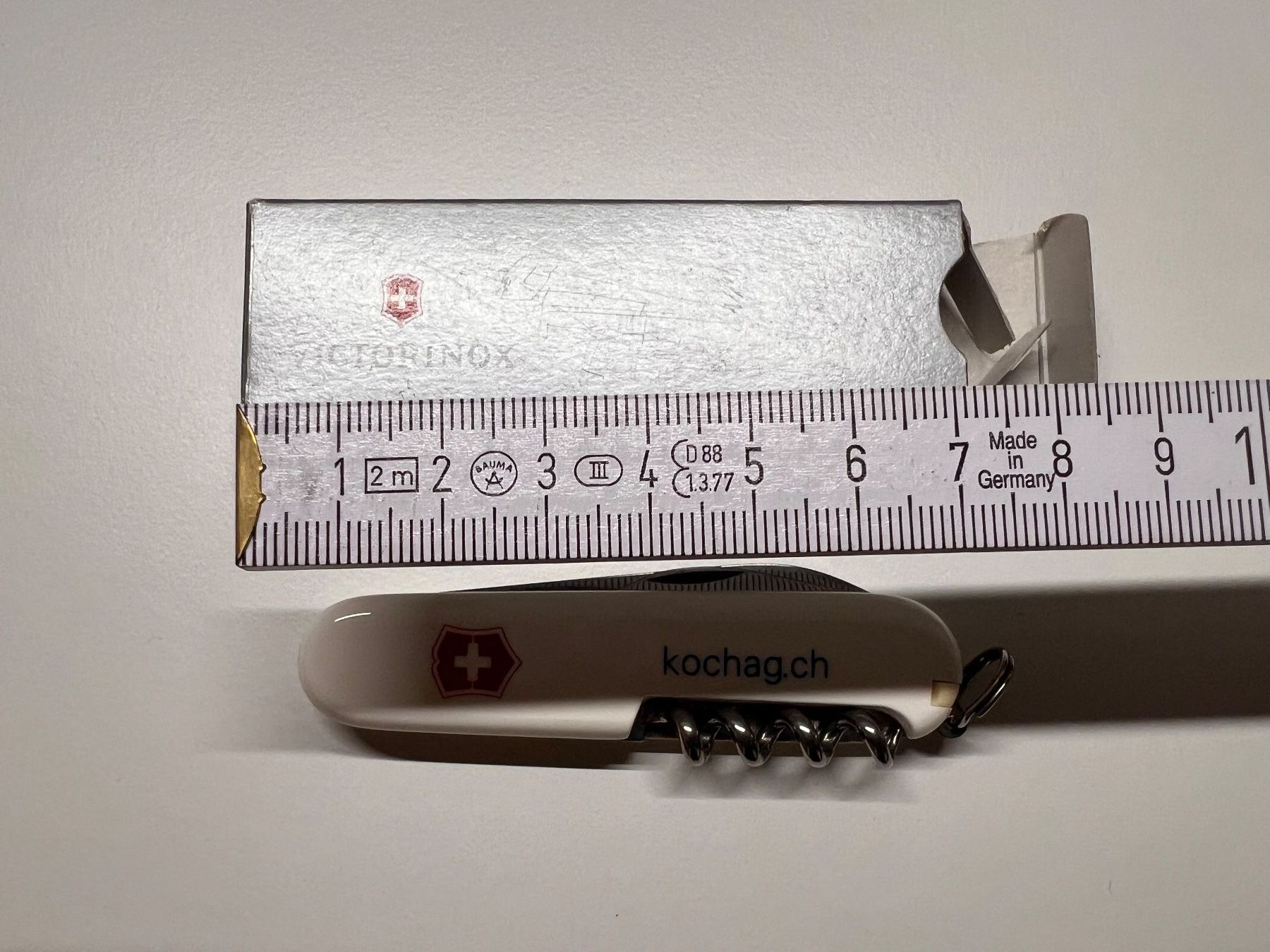 Victorinox Coltelli tascabile: Victorinox Taschenmesser mit Werbung – Nuovo e nell'imballaggio originale da Oberarth venduto da Denali74 3