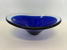 Glasschale Schweden, blau transparent