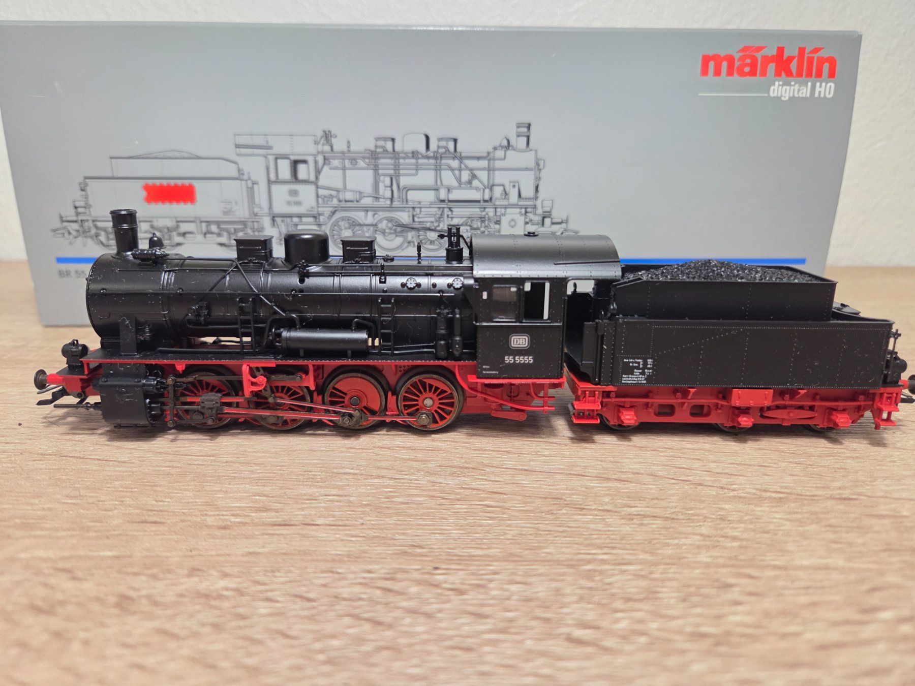 Märklin Modelleisenbahnen: Märklin 37550 Dampflok BR 55 DB Digital H0 – Gebraucht aus St-Aubin-Sauges von Lo_Go