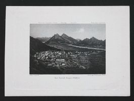 Ragaz  Aquatinta von Dikenmann selten