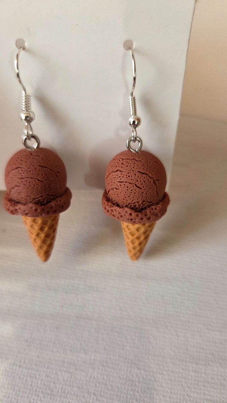 Orecchini pendenti & Orecchini a lobo: Glace Cornet Ohrringe Süss Sommer Style Boho – Nuovo (secondo la descrizione) da Weggis venduto da Leeclipse 2