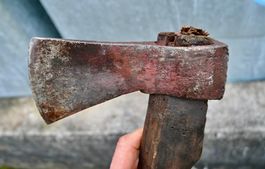 antikes HANDBEIL geschmiedet Länge 39cm