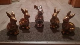 5 süsse Osterhasen