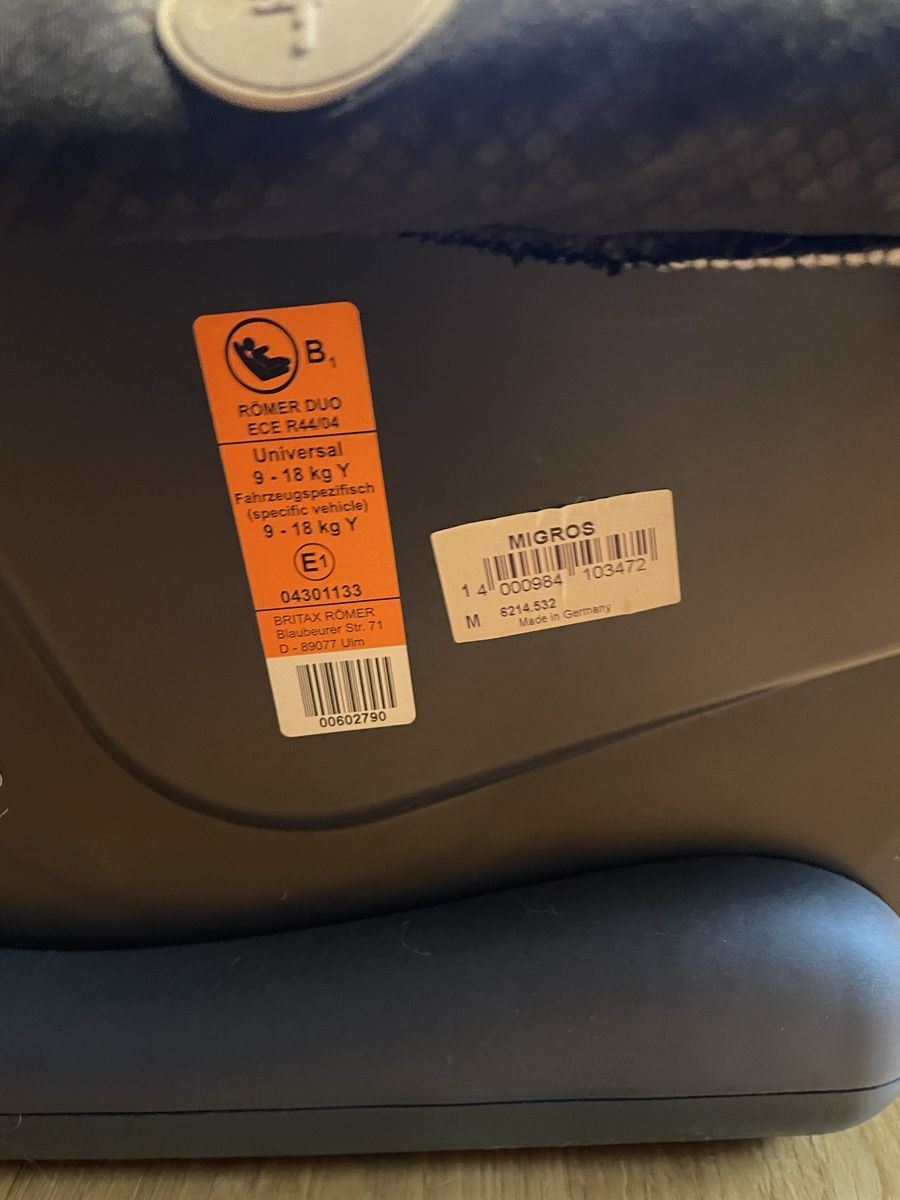 Seggiolini per auto: Kindersitz Römer Duo plus – Usato da Mühlethal venduto da Manuloosli 5