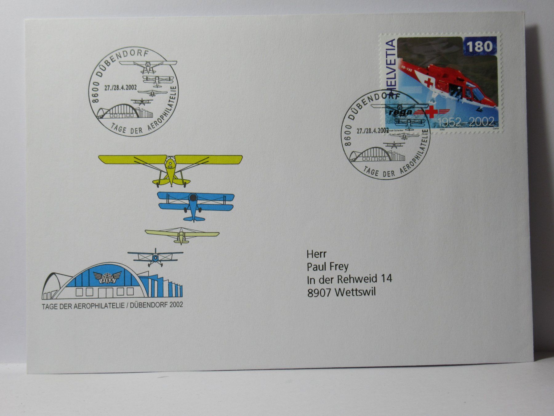 Tous les timbres: Brief ,  Dübendorf  2002 – Neuf (Voir description) à Grenchen par Bluemchen1900