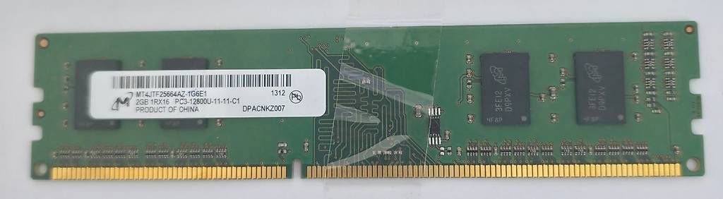 Memoria / RAM: Micron 2GB DDR3 RAM (42) – Usato da Basel venduto da Junior_Store