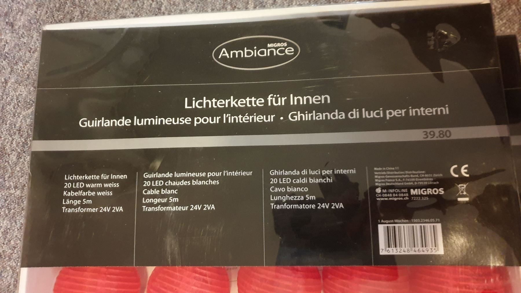 Lichterketten & Leisten: LED Lichterkette rot weiss 2 Pack NEU – Neu und originalverpackt aus Killwangen von KIANA08 1