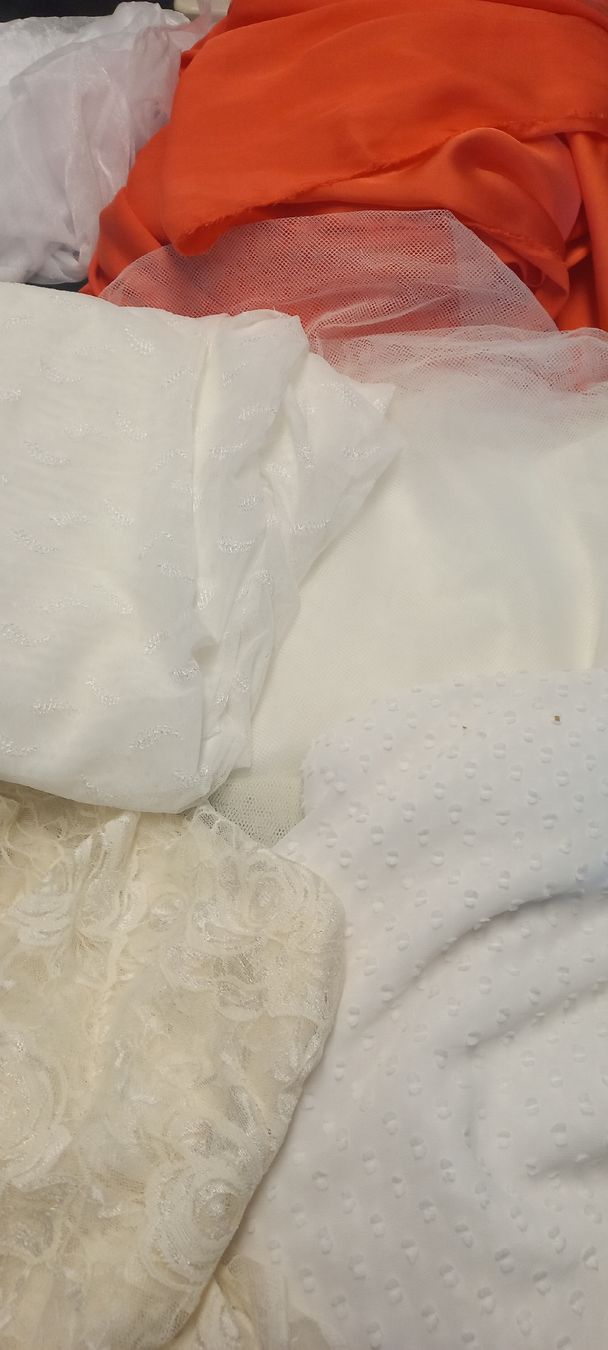 Tessuti: Spitzen, Chiffon,Tüll Stoffpacket – Nuovo e nell'imballaggio originale da Flawil venduto da nimyqu 3