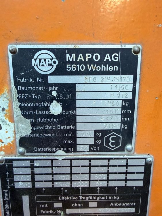 Stapler Elektro (Defekt) in Wagen für CHF 1 – nur Abholung auf Ricardo ...