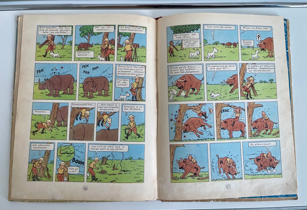 BD: Tim im Kongo - Ausgabe von 1947 - Top Zustand! – D'occasion à Zürich par tersus1981 6