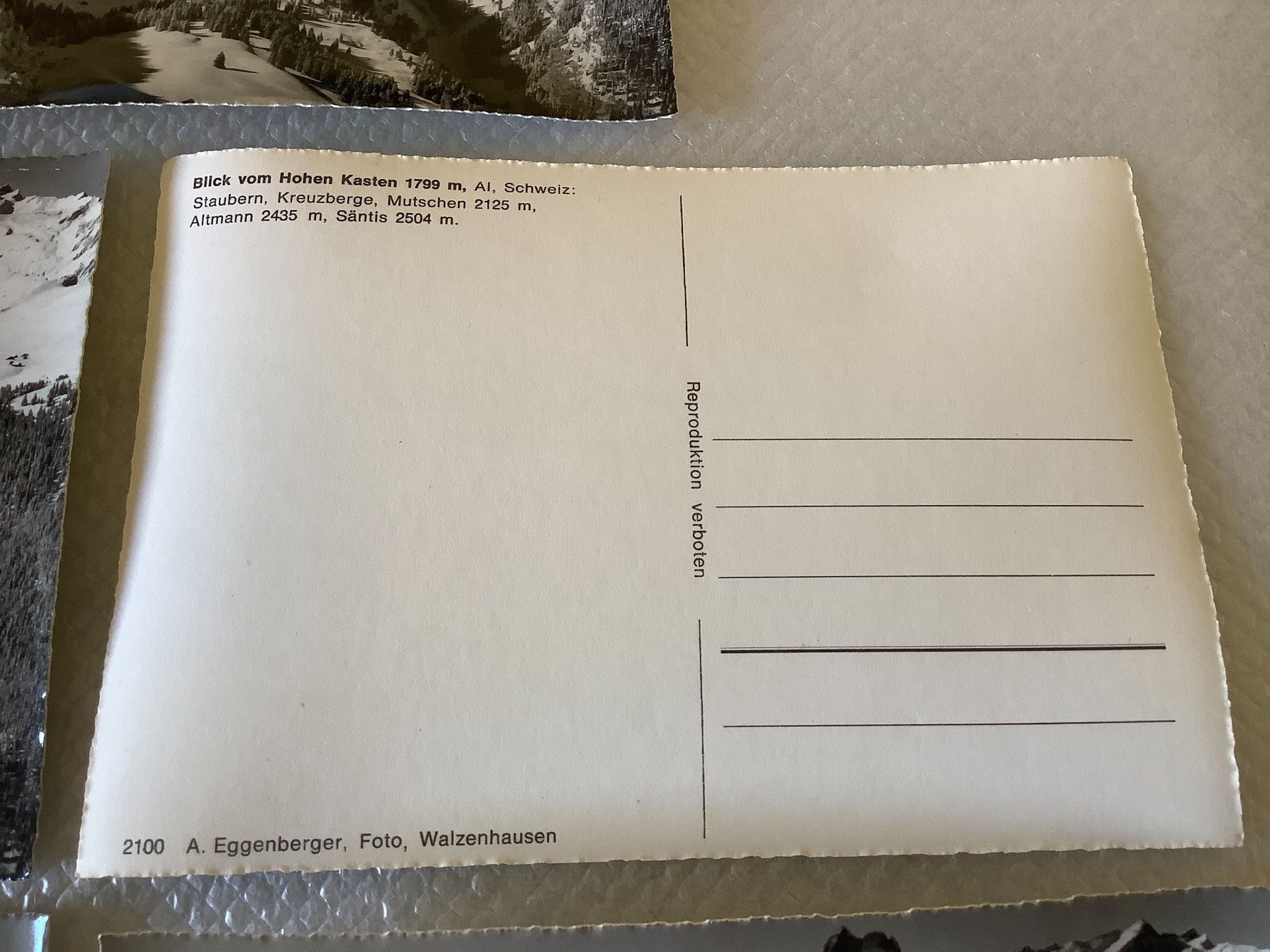 Ansichtskarten: 8 Postkarten Ansichtskarten Hoher Kasten – Neu (gemäss Beschreibung) aus Widnau von frohsinn7 2