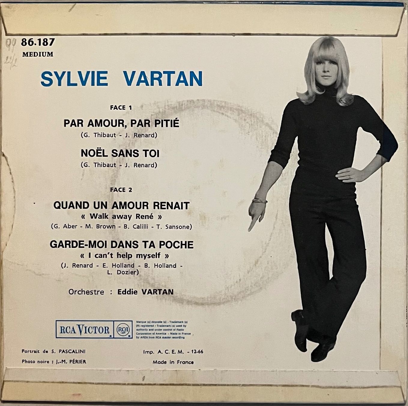 Schallplatten: SYLVIE VARTAN - PAR AMOUR, PAR PITIÉ – Gebraucht aus Bussigny von vinyl-pas-cher 1