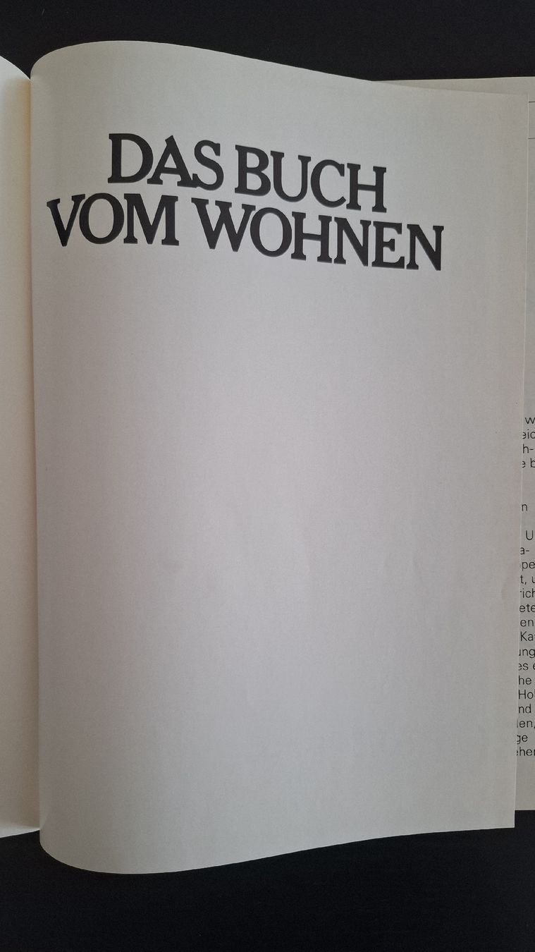 Libri: Das Buch vom Wohnen•Schöner Wohnen• – Usato da Ottenbach venduto da Rasenmaeeher 1