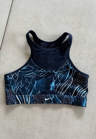 Nike Sport BH Muster Dunkelblau