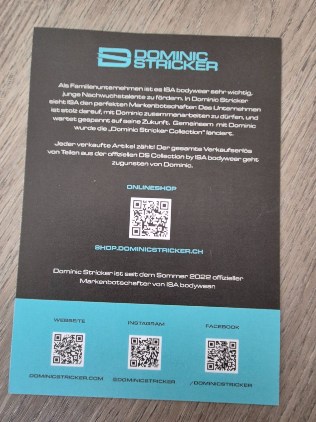 Autografi: Autogrammkarte Dominic Stricker Originalunterschrift – Nuovo (secondo la descrizione) da Eglisau venduto da nicij79 1