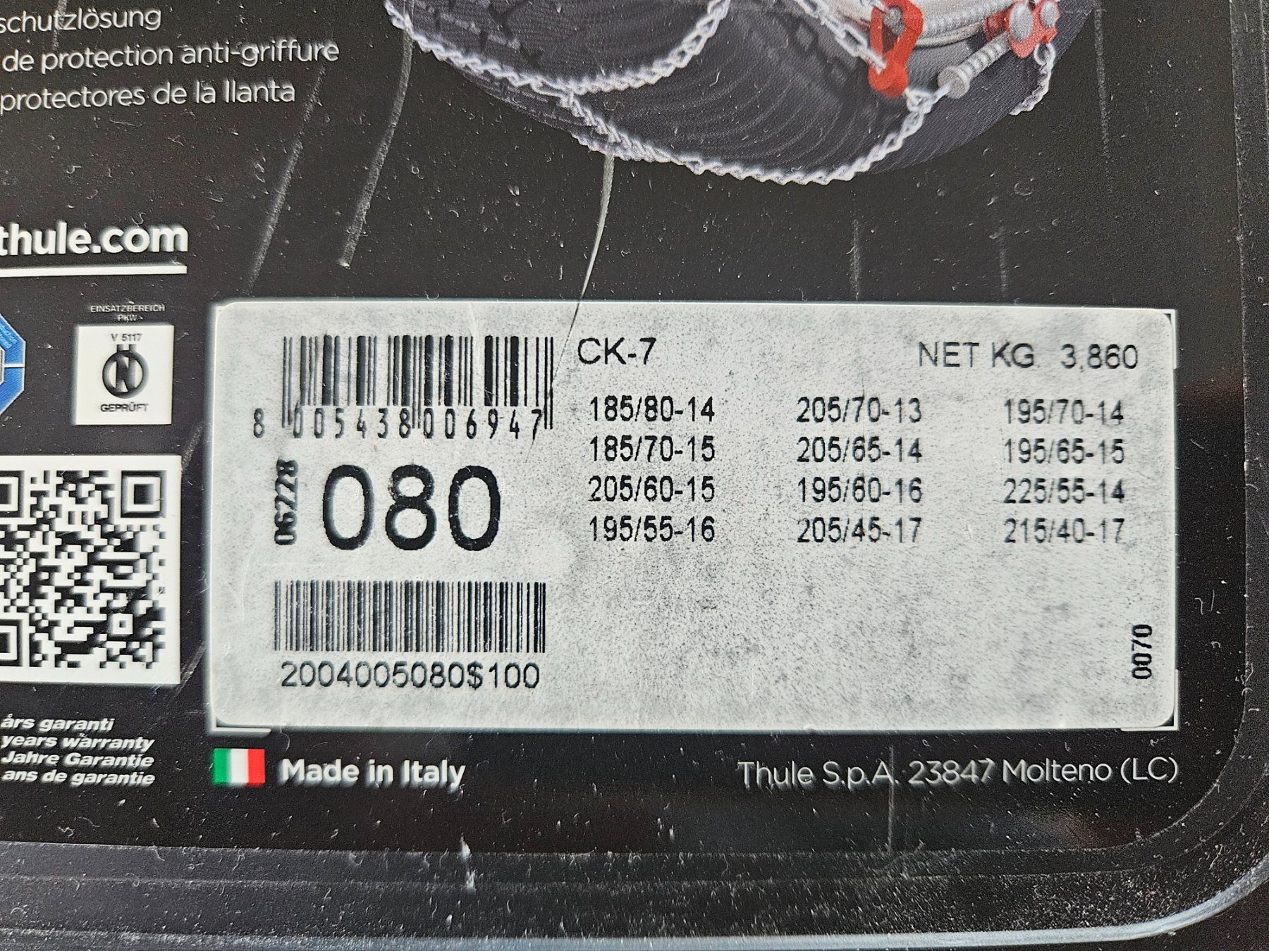 Schneeketten: Schneeketten Thule Typ CK-7 – Gebraucht aus Gais von Kai013 1