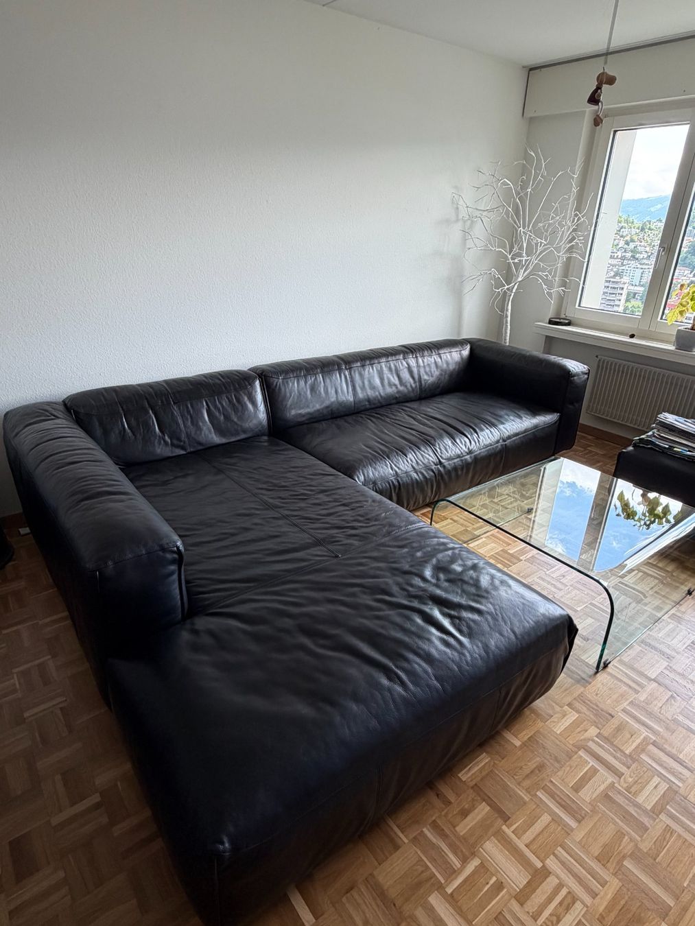 Rolf Benz Sofas: Rolf Benz MIO Lederecksofa – Gebraucht aus Horw von Swiss6014