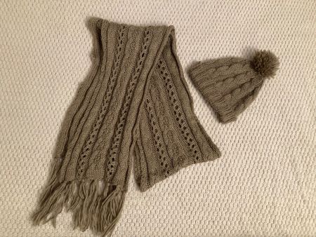Woll Mütze und Woll Schal Set