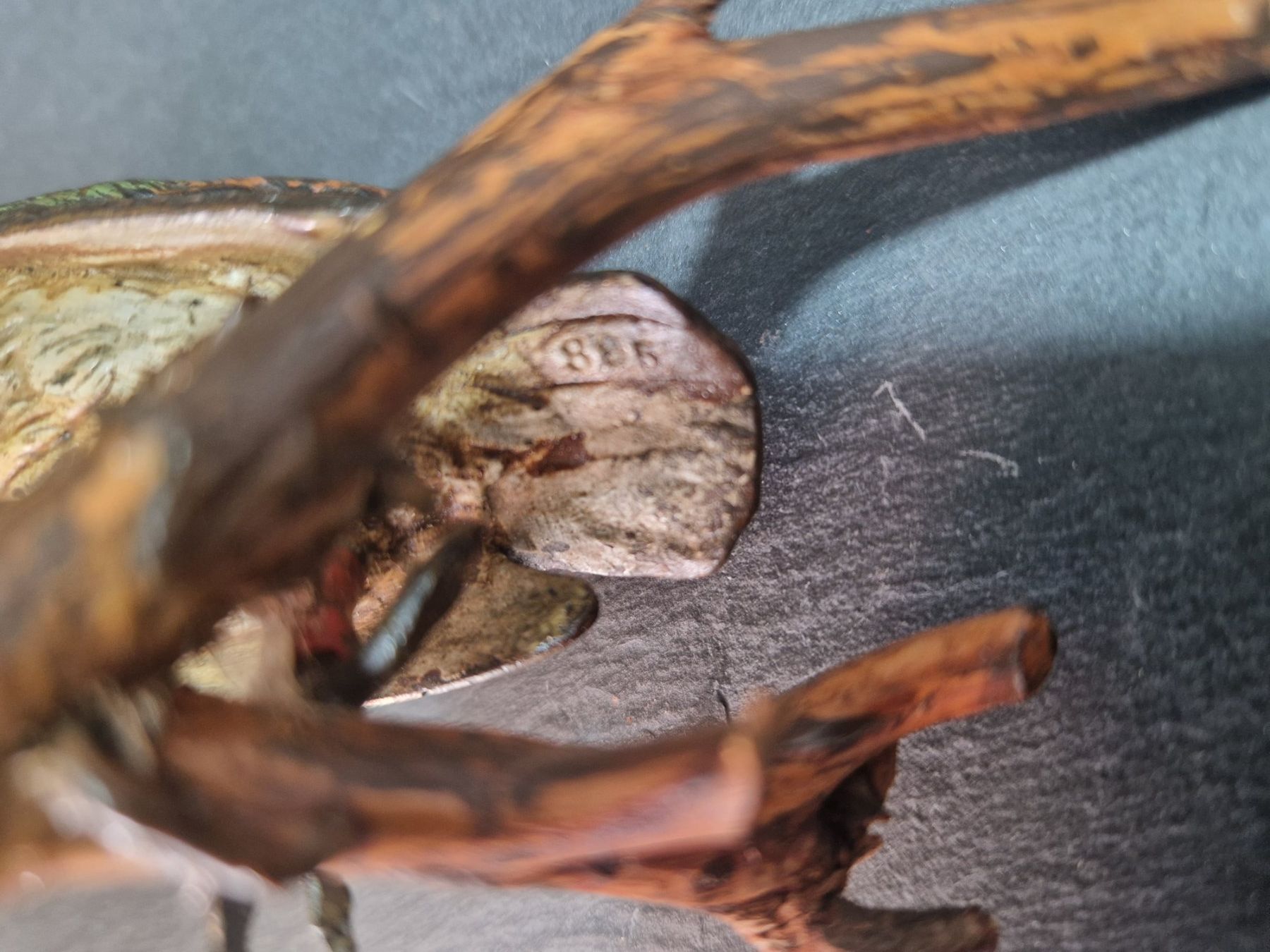 Figuren: Bemalte Bronze-Figur Eisvogel (Defekt) – Gebraucht aus Winterthur von Sadega 3
