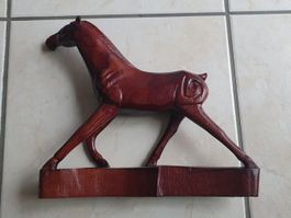 Spezielle handgeschnitzte Holzfigur Pferde 🐎