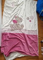 Kinder Bettwäsche Set weiss rosa mit Motiv