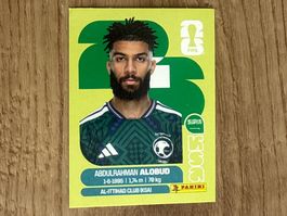 Panini FIFA World Cup 2026 Sticker Abdulrahman Aloud KSA 17