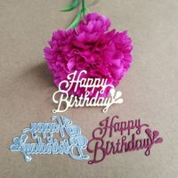 Neue Stanzschablone Schriftzug Happy Birthday / Geburtstag