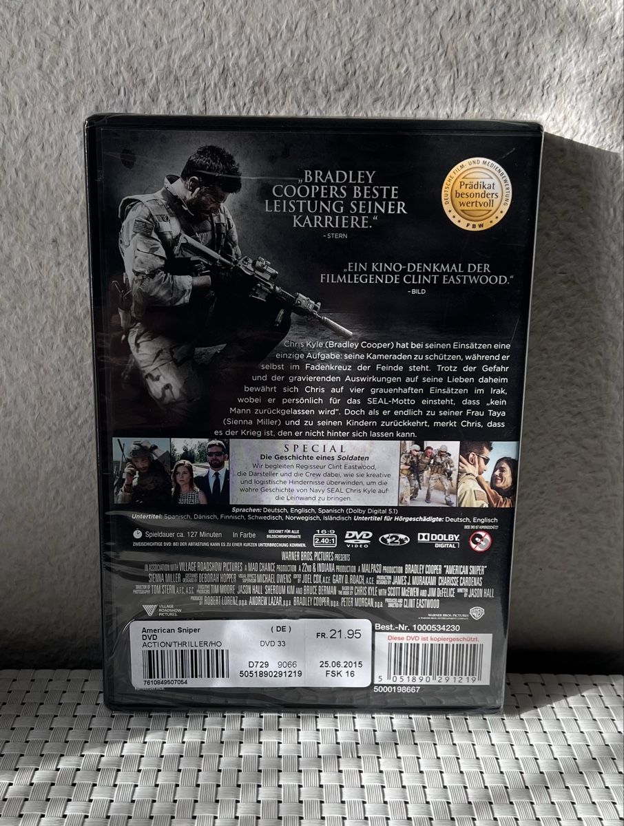 Tutti i DVDs: American Sniper  (NEU) – Nuovo e nell'imballaggio originale da Flawil venduto da NiceT 1