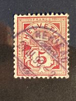 Schweiz 1898 Ziffern 5 Vollstempel HERISAU 24.III.98