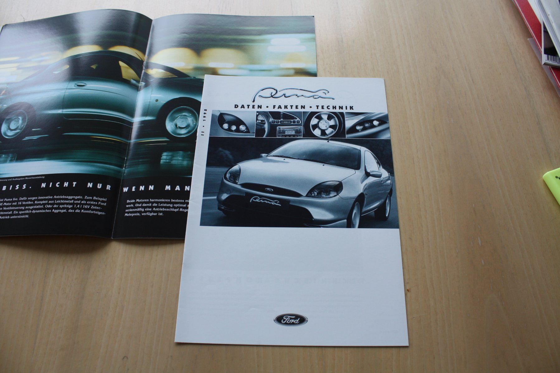Ford Documenti: Ford Puma - Prospekt von 11/ 1998 – Usato da Wikon venduto da erwin400 5