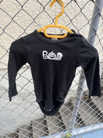 Baby Body Halloween schwarz Grösse 86/92