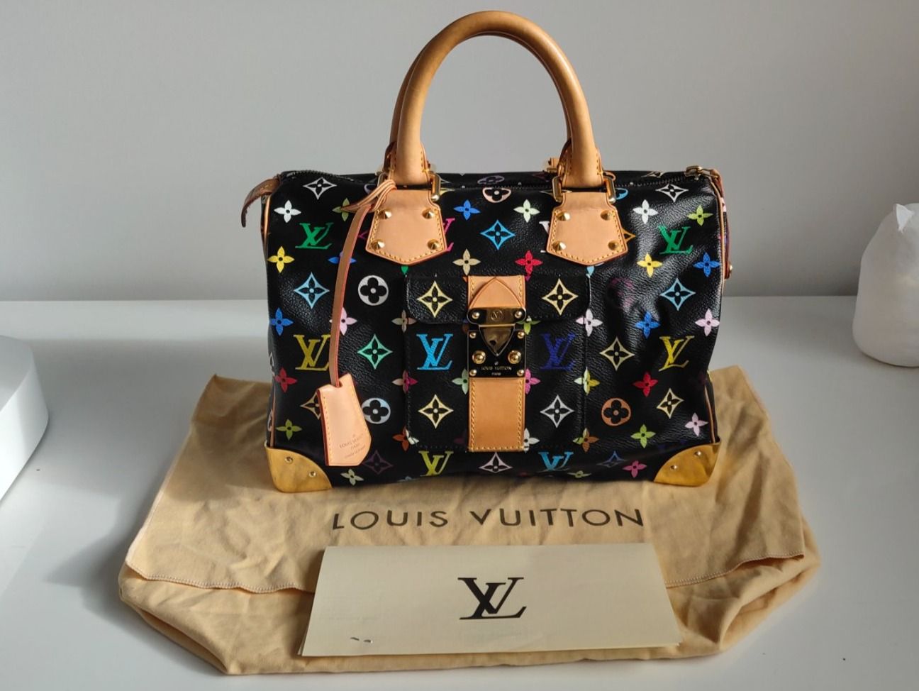 Louis Vuitton Borse: Louis Vuitton Multicolor Speedy 30 schwarz – Usato da Meilen venduto da Aphrodite87