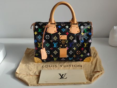 Louis Vuitton Multicolor Speedy 30 schwarz