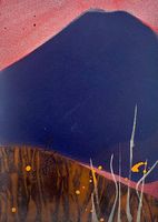 Teruko Yokoi - Original Gouache - Berglandschaft