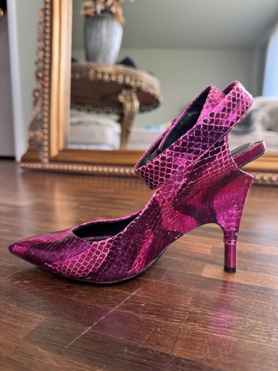 Tom Ford Scarpe da donna: auth TOM FORD metallic pink  PYTHON WEDGE Ankle Strap Pumps – Usato da Baar venduto da TheArchive 6