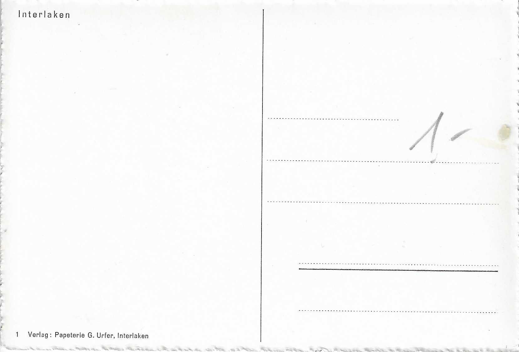 Cartoline postali: Interlaken BE – Usato da Rothrist venduto da Stranglehold 1