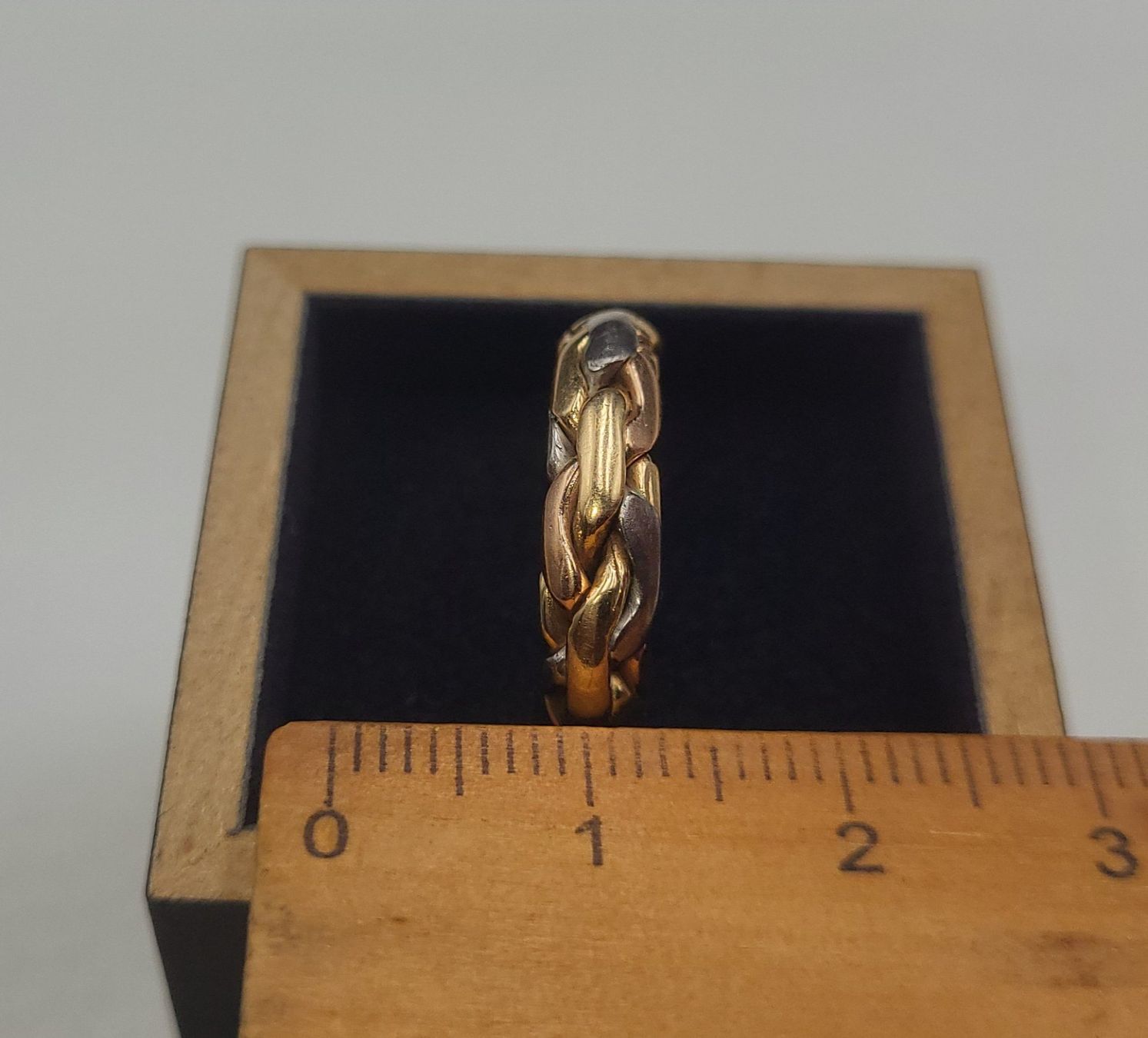 Anelli: Massiv 585 Gold Tricolour Ring – Usato da Wald ZH venduto da Dasilver 3