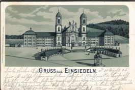 -Litho Gruss aus Einsiedeln , 1905