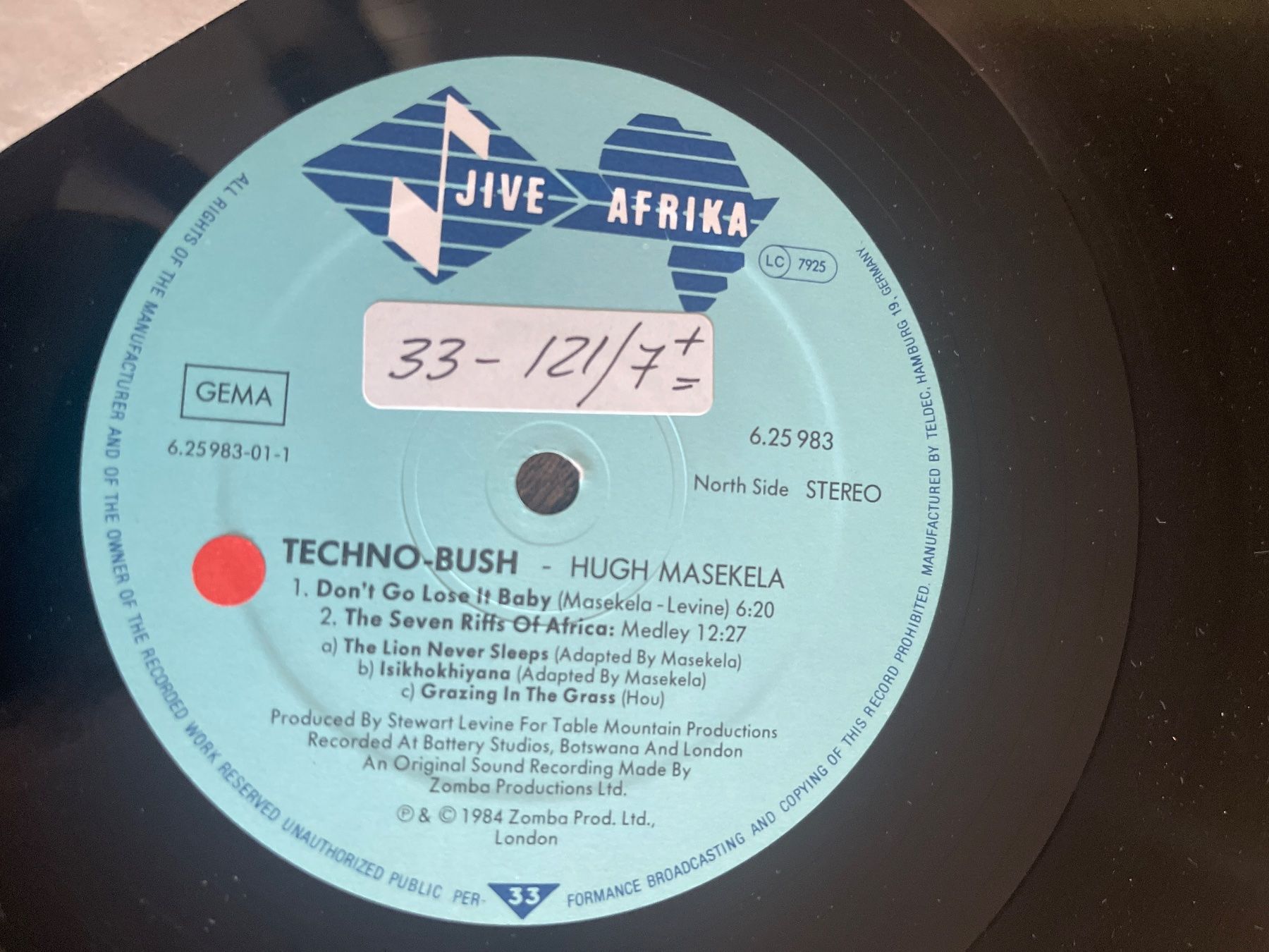 Schallplatten: A728/Hugh Masekela - Techno-Bush – Gebraucht aus Frutigen von Philippe_jsp 2